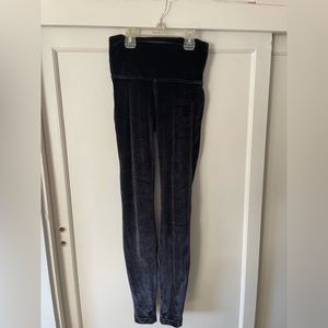 EUC size 4 crushed velvet black Lululemon leggings